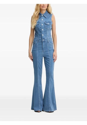 GUESS USA sleeveless flared jumpsuit - Blue