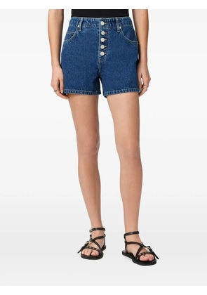 AllSaints button-up mid rise denim shorts - Blue
