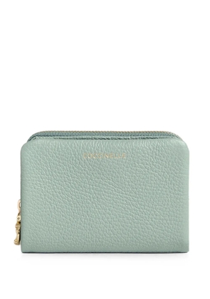 Coccinelle medium C-Me grained-leather wallet - Green