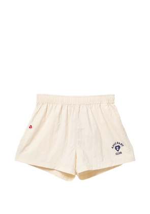 APEE™ by *A BATHING APE® ivory pocket shorts - White