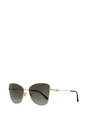 Jimmy Choo Eyewear Teso butterfly-frame sunglasses - Gold