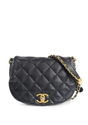 CHANEL Pre-Owned interlocking-CC shoulder bag - Black