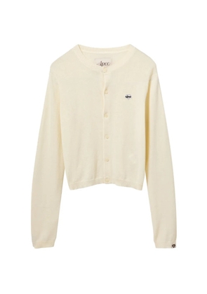 APEE™ by *A BATHING APE® white button cardigan