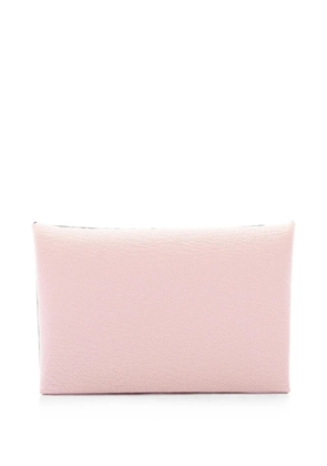 Hermès Pre-Owned leather Calvi coin purse - Pink