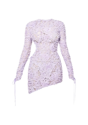 ANOUKI guipure lace cutout mini dress - Purple