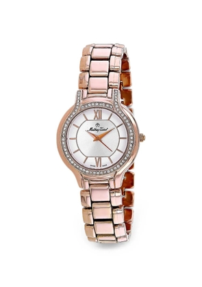Mathey Tissot Fleury III crystal-embellished 32mm watch - Silver