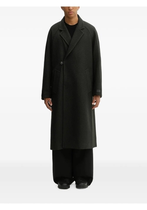 Kenzo textured single-breasted coat - Green