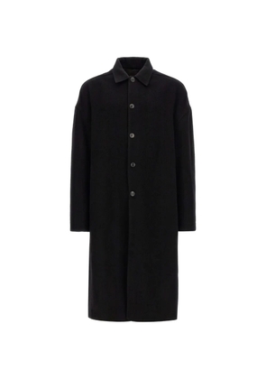 Rick Owens Tower Buttoned Brad coat - Black