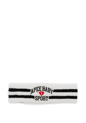 APEE™ by *A BATHING APE® striped headband - White