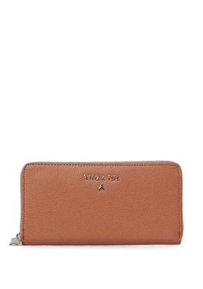 Patrizia Pepe logo-detail grained wallet - Brown