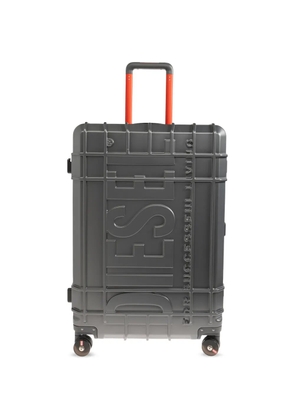 Diesel embossed-logo suitcase - Grey