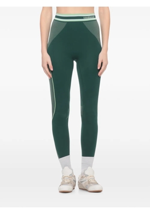 Casablanca seamless striped leggings - Green