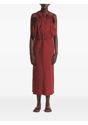 Muller Of Yoshiokubo cut-out backless maxi dress - Red