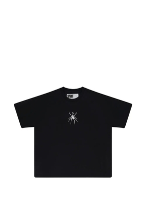 SP5DER spider-print T-shirt - Black