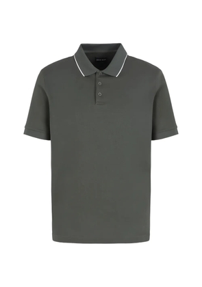 Giorgio Armani contrast-trim short-sleeve polo shirt - Green