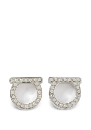 Ferragamo Gancini crystal-embellished earrings - Silver