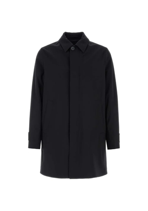 Herno concealed-fastening raincoat - Black