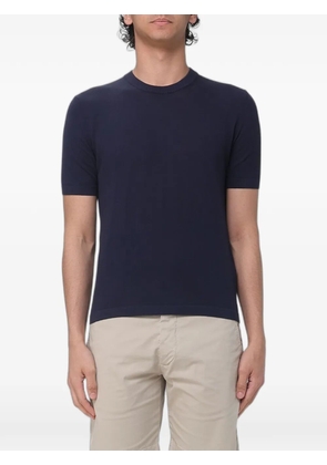 BROOKSFIELD crew-neck short-sleeve sweater - Blue