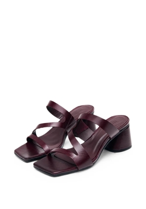 ALOHAS Orielle Rift asymmetric leather sandals - Red