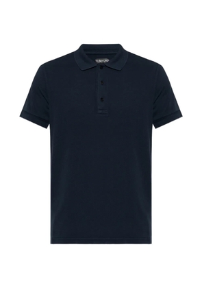 TOM FORD short-sleeve polo shirt - Blue