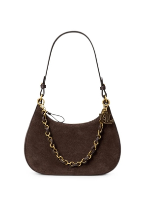 Lauren Ralph Lauren medium Marcy suede zip shoulder bag - Brown