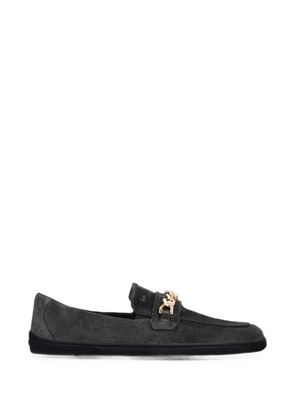 Be Lenka Prestage chain-link suede moccasins - Grey