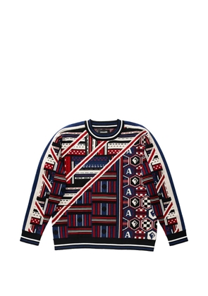 Ahluwalia Quadri knit sweater - Red