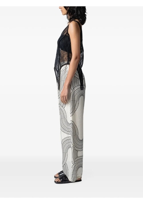 Muller Of Yoshiokubo Spiderweb sleeveless tank top - Black
