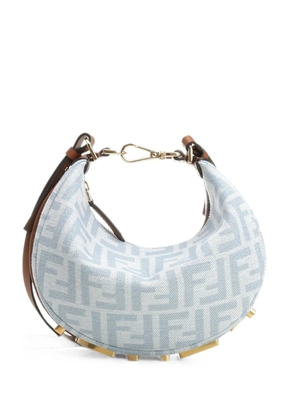 FENDI Fendigraphy logo-lettering mini bag - Blue