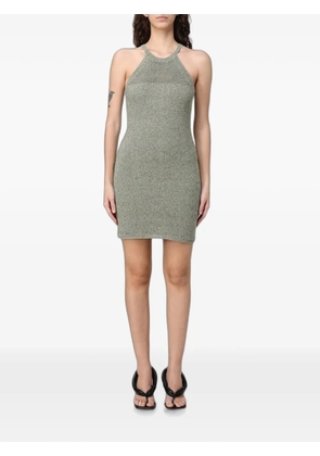 Emporio Armani mini halterneck knit dress - Green