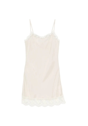 The Garment Darling lace-trim mini dress - Neutrals