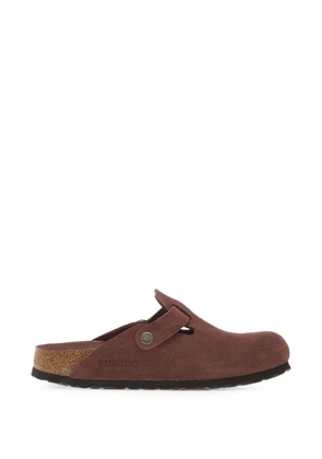 Birkenstock Boston buckle-fastening suede clogs - Brown