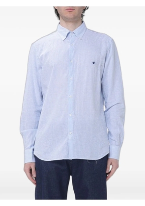 BROOKSFIELD striped linen shirt - Blue