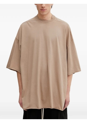 Rick Owens DRKSHDW raw-cut oversized T-shirt - Neutrals