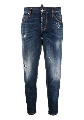 DSQUARED2 Hockney cropped jeans - Blue