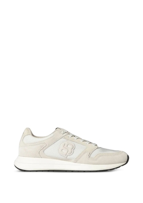 BOSS suede-panelled mesh sneakers - Neutrals