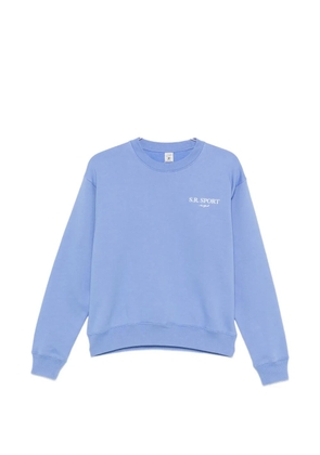 Sporty & Rich logo-print sweatshirt - Blue
