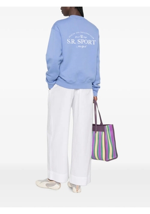 Sporty & Rich logo-print sweatshirt - Blue