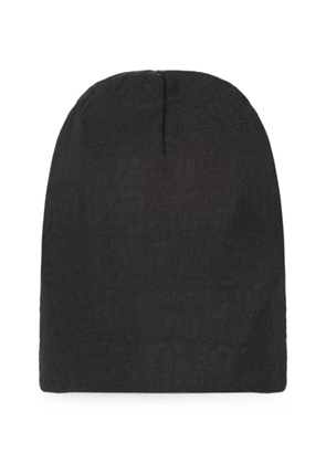 Moschino knitted beanie hat - Black