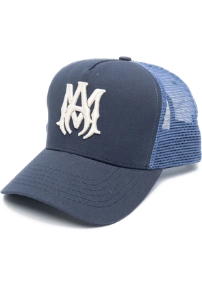 AMIRI embroidered-logo mesh-panel cap - Blue