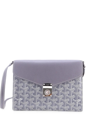 Goyard Pre-Owned Chypre Wallet on Strap Coated Canvas with Leather crossbody bag - Grey