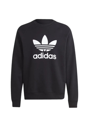 adidas Trefoil logo-print sweatshirt - Black