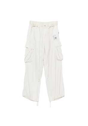 Maison MIHARA YASUHIRO satin-finish drawstring cargo pants - Neutrals