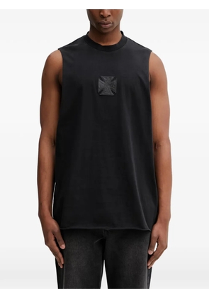 VETEMENTS logo-patch tank - Black