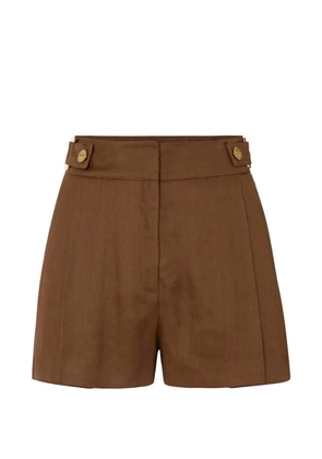 Elisabetta Franchi button-detail shorts - Brown