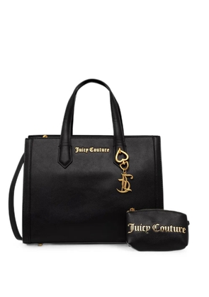 Juicy Couture logo-plaque charm-detail tote bag - Black
