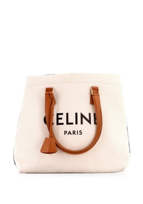 Celine Pre-Owned Horizontal Cabas Canvas with Leather Small tote bag - Neutrals