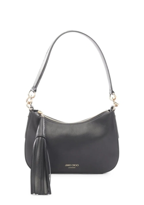 Jimmy Choo Pre-Owned 2010s leather tassel shoulder bag - Black