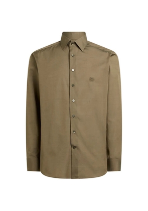 ETRO Pegaso-embroidered shirt - Green