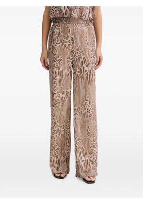 Blugirl leopard-print wide-leg trousers - Neutrals